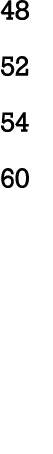 48 52 54 60