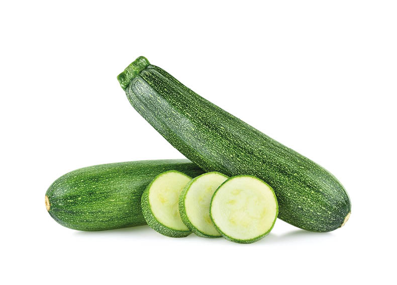 zucchini isolated on white background