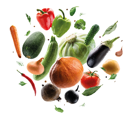 Large set of isolated vegetables on a white background.