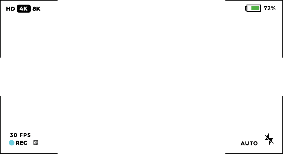 camera lens view finder display template