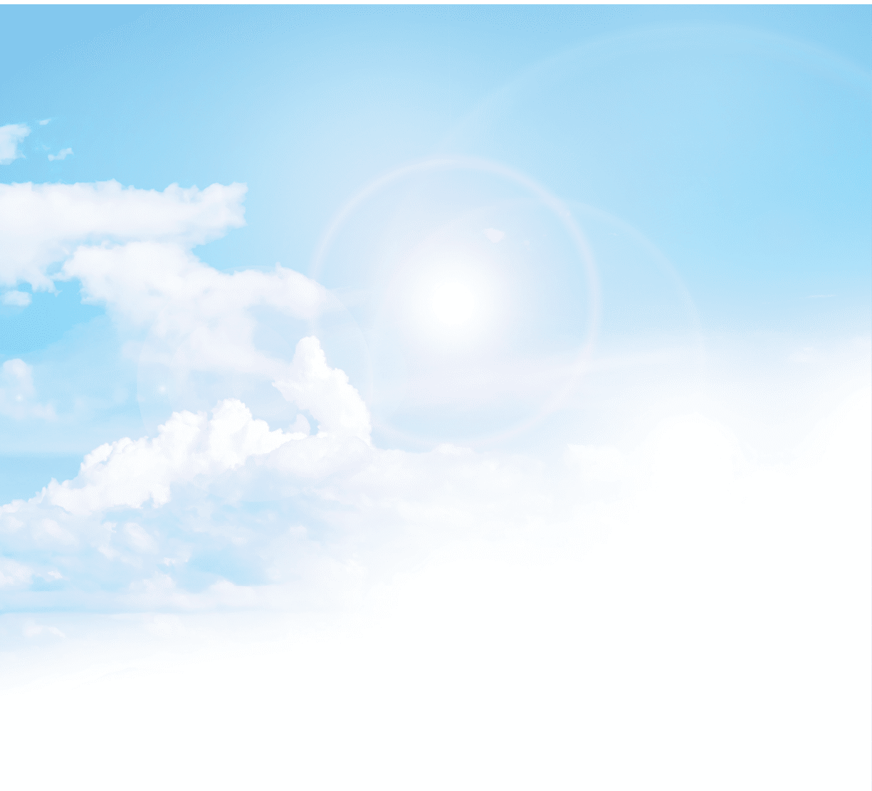 Beautiful sea and ocean on white cloud and blue sky background with copy space for text