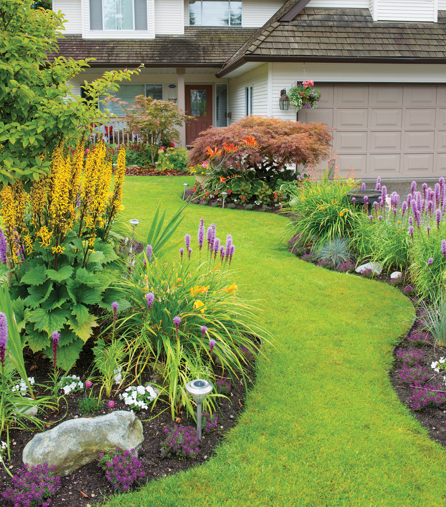 Home and Garden. Beautiful home and garden.