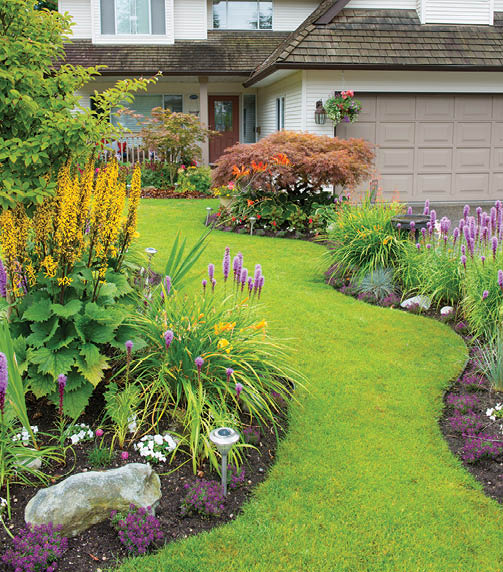 Home and Garden. Beautiful home and garden.
