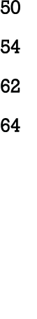 50 54 62 64