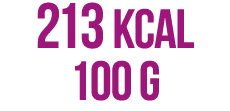 213 Kcal 100 g