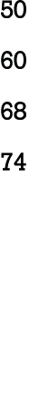 50 60 68 74