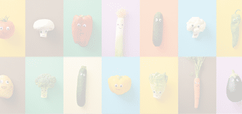 Set of colorful funny vegetables with face on isolated color background. Vegetables child healthy eating concept.